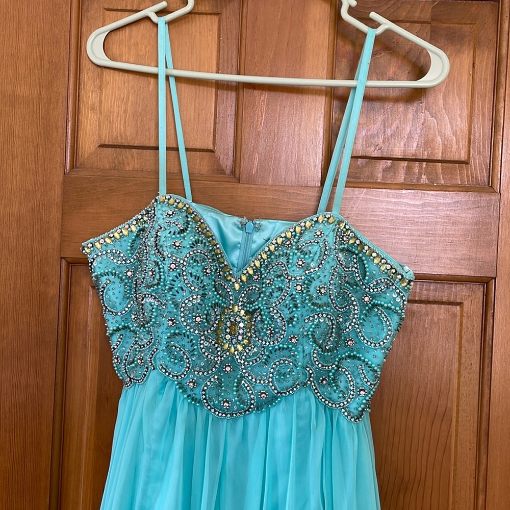 Strapless Dave & Johnny dress